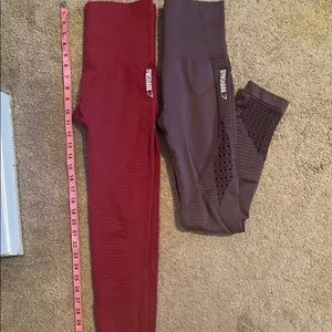 Gymshark energy+ seemless leggings x2